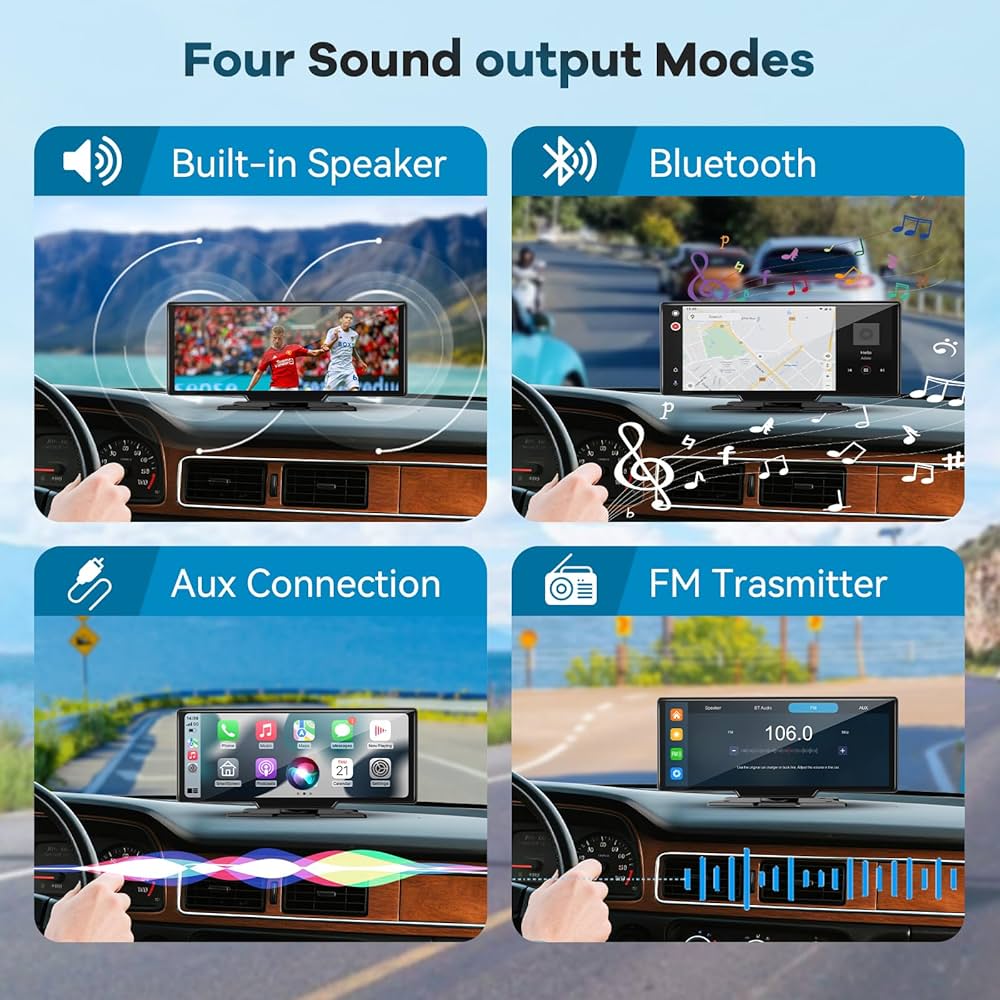 10.26" Wireless CarPlay MP5 Player with Camera