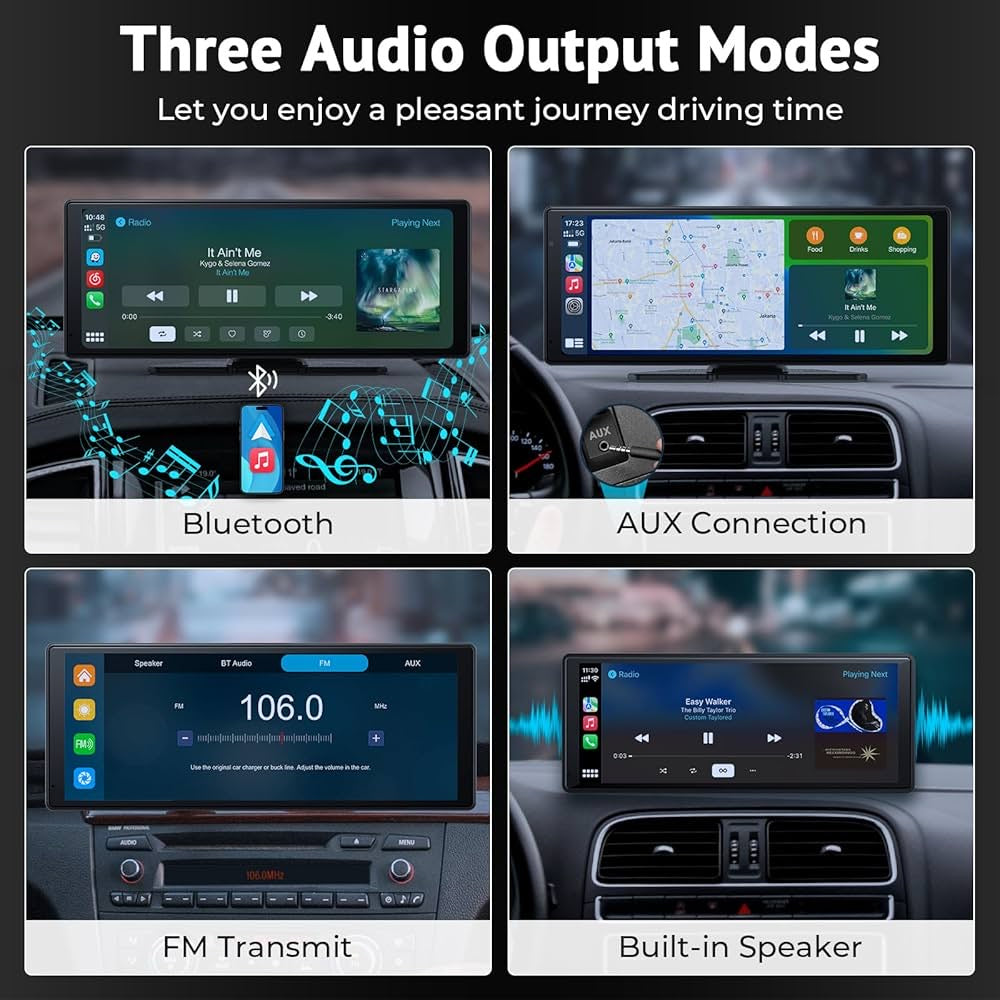 10.26" Wireless CarPlay MP5 Player with Camera