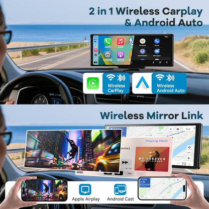 10.26" Wireless CarPlay MP5 Player with Camera